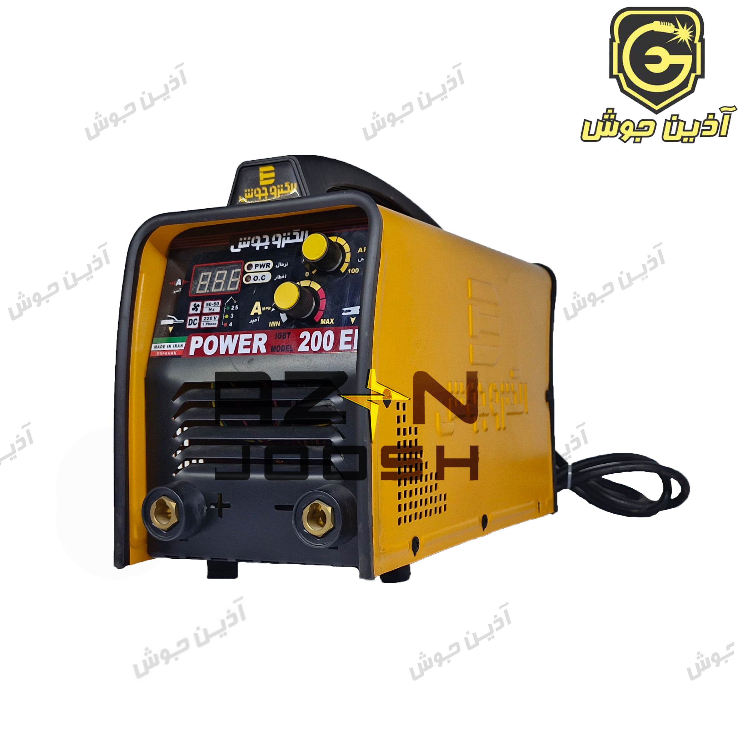 دستگاه جوش اینورتری 200 آمپر الکتروجوش مدل ED-200 به همراه متعلقات و کیف دستگاه جوش اینورتری 200 آمپر الکتروجوش مدل ED-200 به همراه متعلقات و کیف