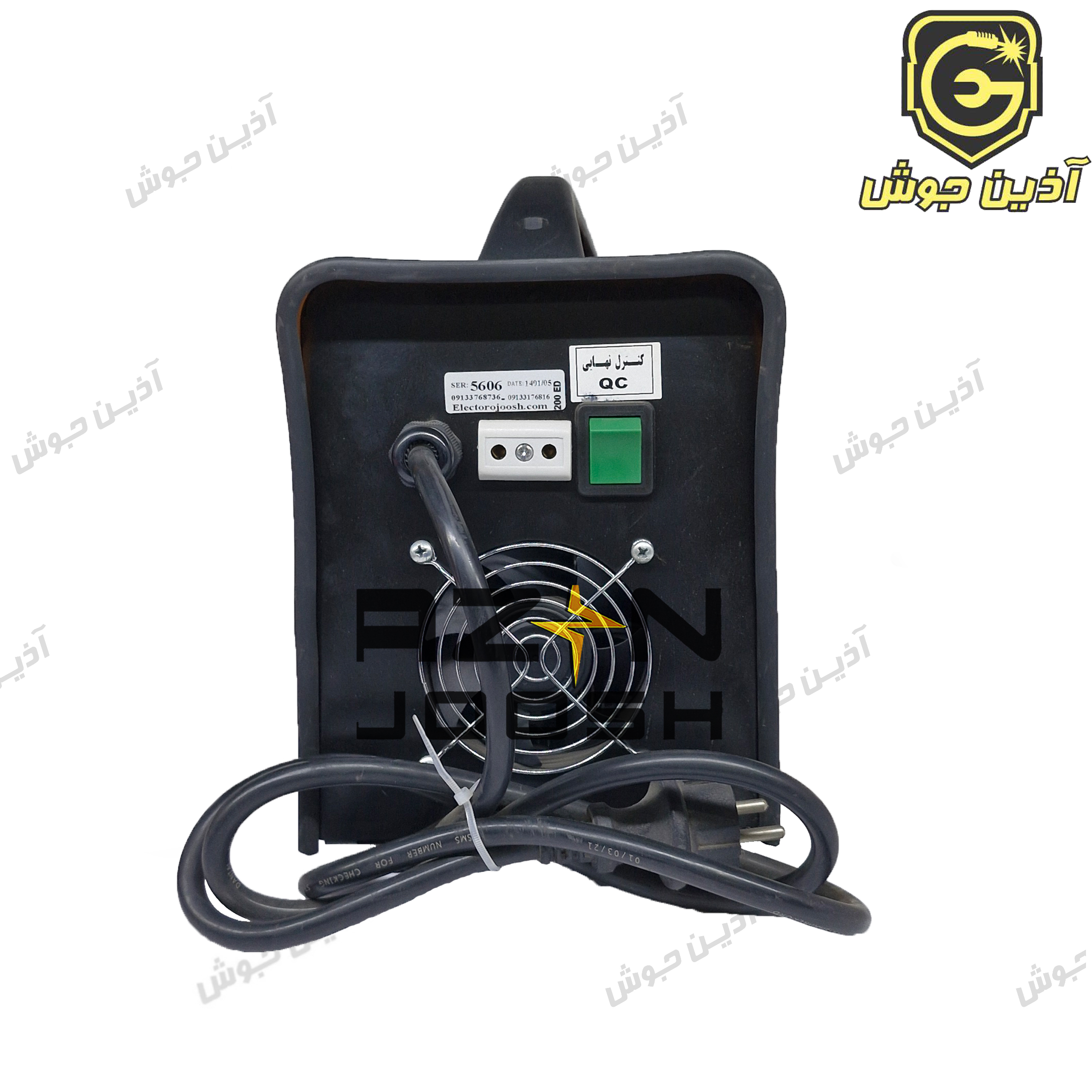 دستگاه جوش اینورتری 200 آمپر الکتروجوش مدل ED-200 به همراه متعلقات و کیف دستگاه جوش اینورتری 200 آمپر الکتروجوش مدل ED-200 به همراه متعلقات و کیف