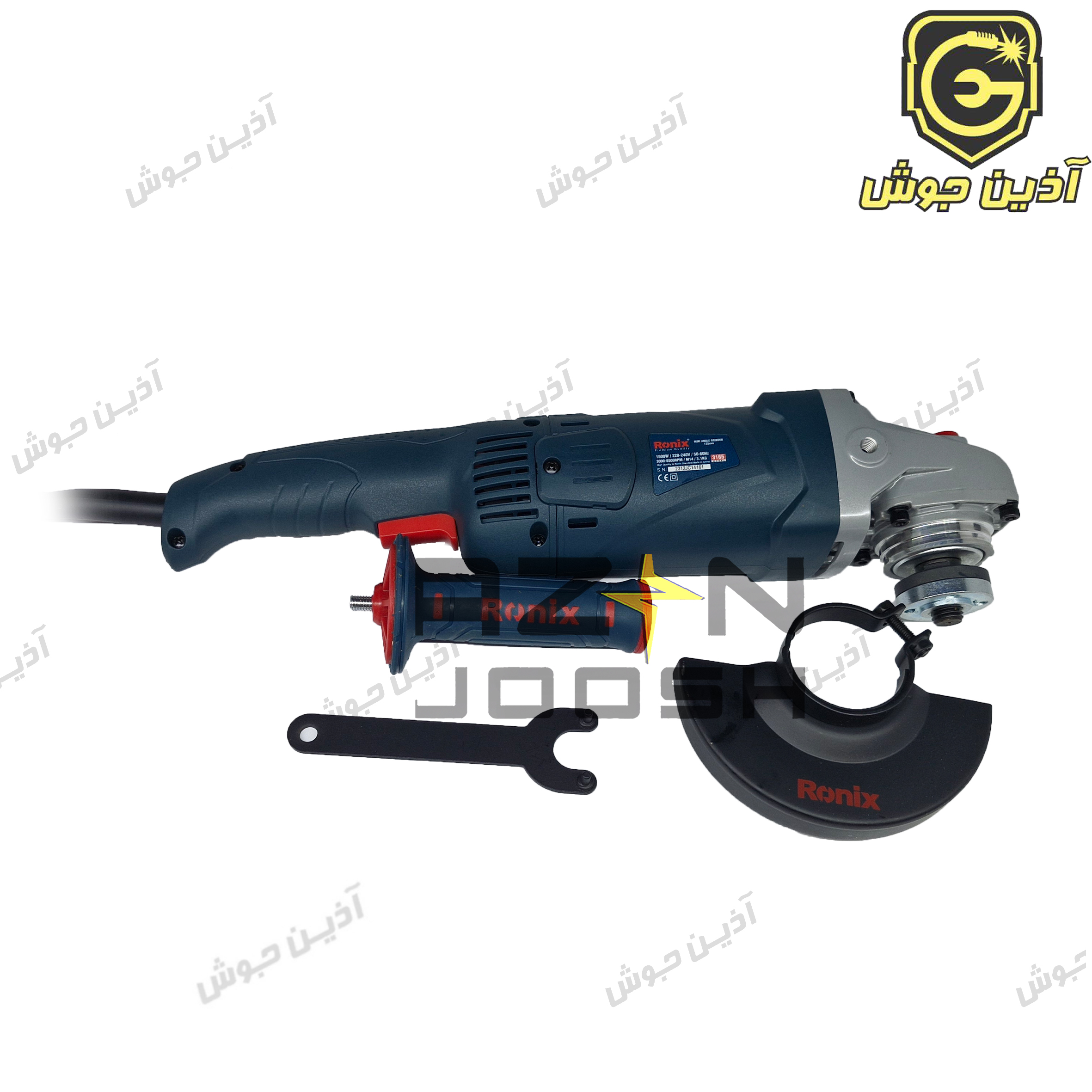 مینی فرز 1500 وات دسته بلند دیمردار رونیکس Ronix مدل 3165 مینی فرز 1500 وات دسته بلند دیمردار رونیکس Ronix مدل 3165