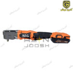 بکس شارژی 18 ولت سرکج 3/8 براش لس 320 نیوتن آاگ AEG باطری دار مدل BSS18SRA38BL+SETLL1820SAL-LK3