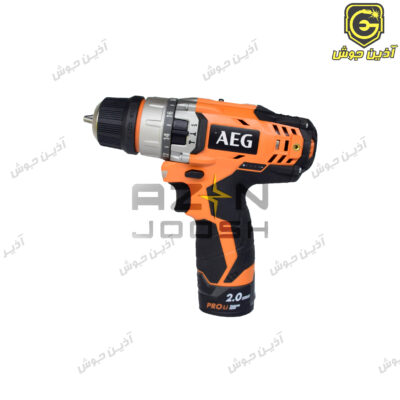 دریل شارژی 12 ولت آاگ AEG مدل BSB12C2LI-202B کیفدار