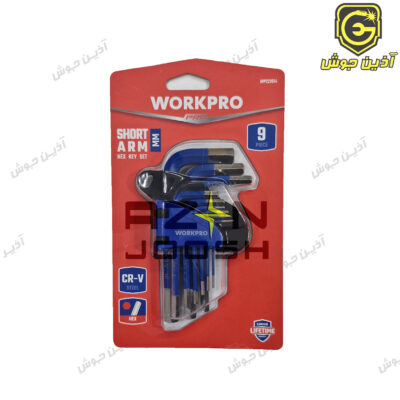 ست آلن کارتی 6 پر کوتاه 9 عددی ورک پرو WORKPRO مدل WP222014