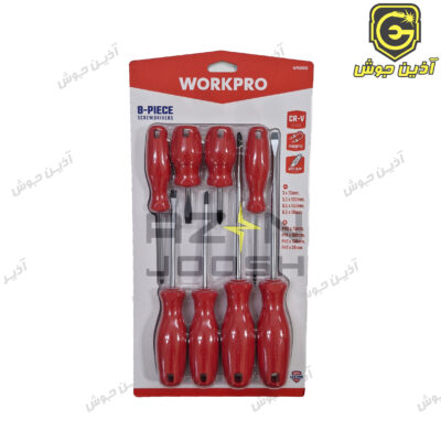 ست پیچ گوشتی 8 عددی ورک پرو WORKPRO مدل WP200502