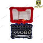 ست آچار بکس و بیت 24 پارچه درایو ¼ ورک پرو WORKPRO مدل WP200535