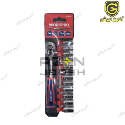 ست بکس درایو 4/1 ریلی 14 پارچه ورک پرو WORKPRO مدل WP202556