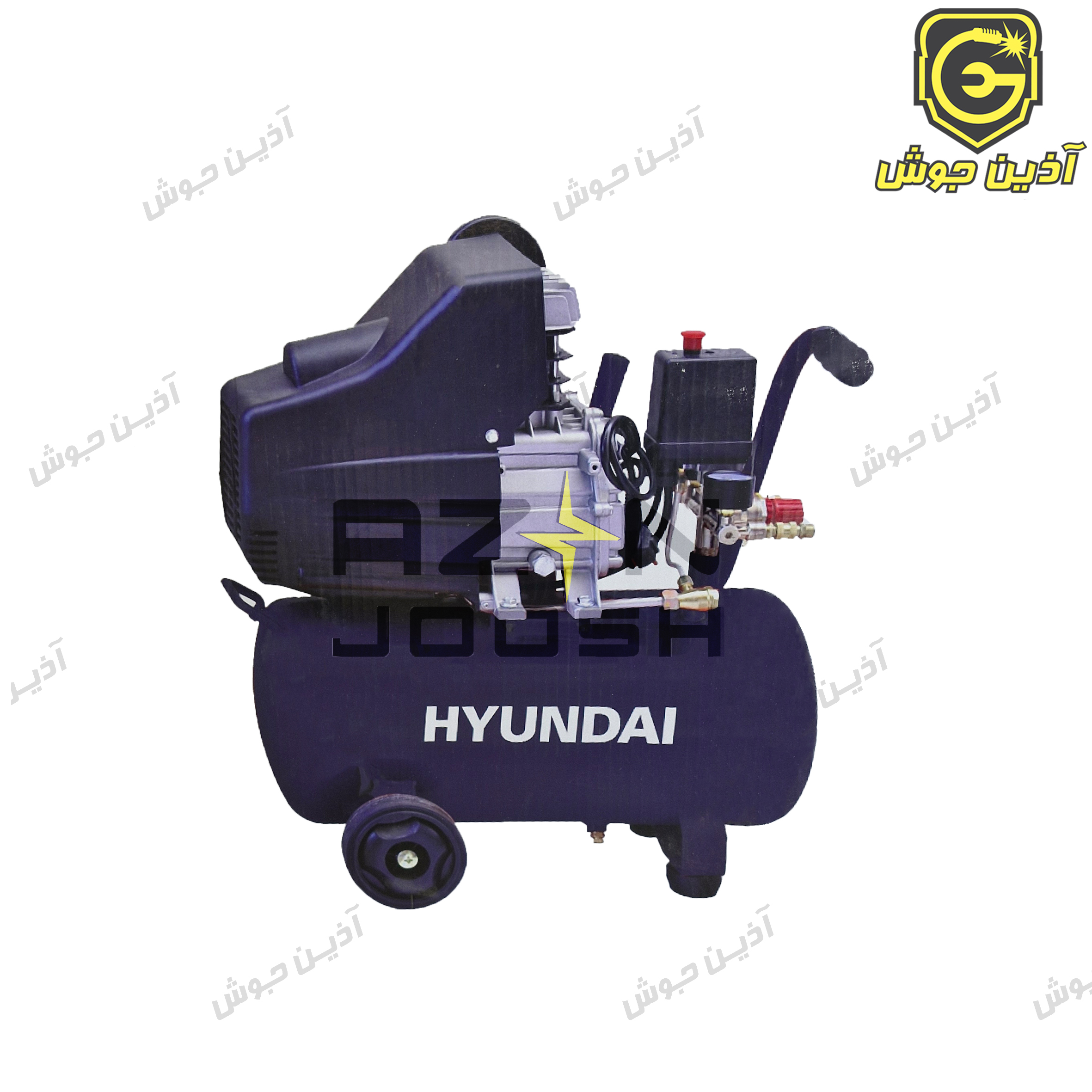 کمپرسور باد 50 لیتری 5/2 اسب بخار هیوندای HYUNDAI مدل HP-5025A کمپرسور باد 50 لیتری 5/2 اسب بخار هیوندای HYUNDAI مدل HP-5025A