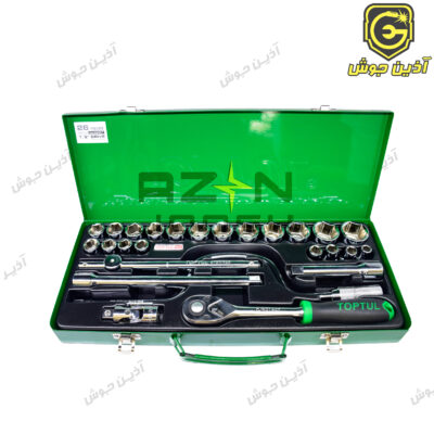 جعبه بکس 26 پارچه درایو 1/2 تاپ تول TOPTUL مدل GCAD2607 تایوان