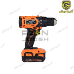 دریل شارژی 18 ولت آاگ AEG مدل BSB18G4-203TBLK3 کیفدار 2 باطری همراه ست بیت و مته