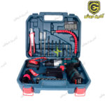 کیت دریل شارژی 12 ولت رونیکس Ronix مدل RS-8611 تک باطری با متعلقات 35 پارچه