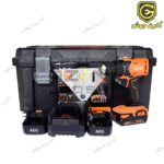 دریل شارژی 18 ولت آاگ AEG مدل BSB18G4-203TBLK3 کیفدار 3 باطری